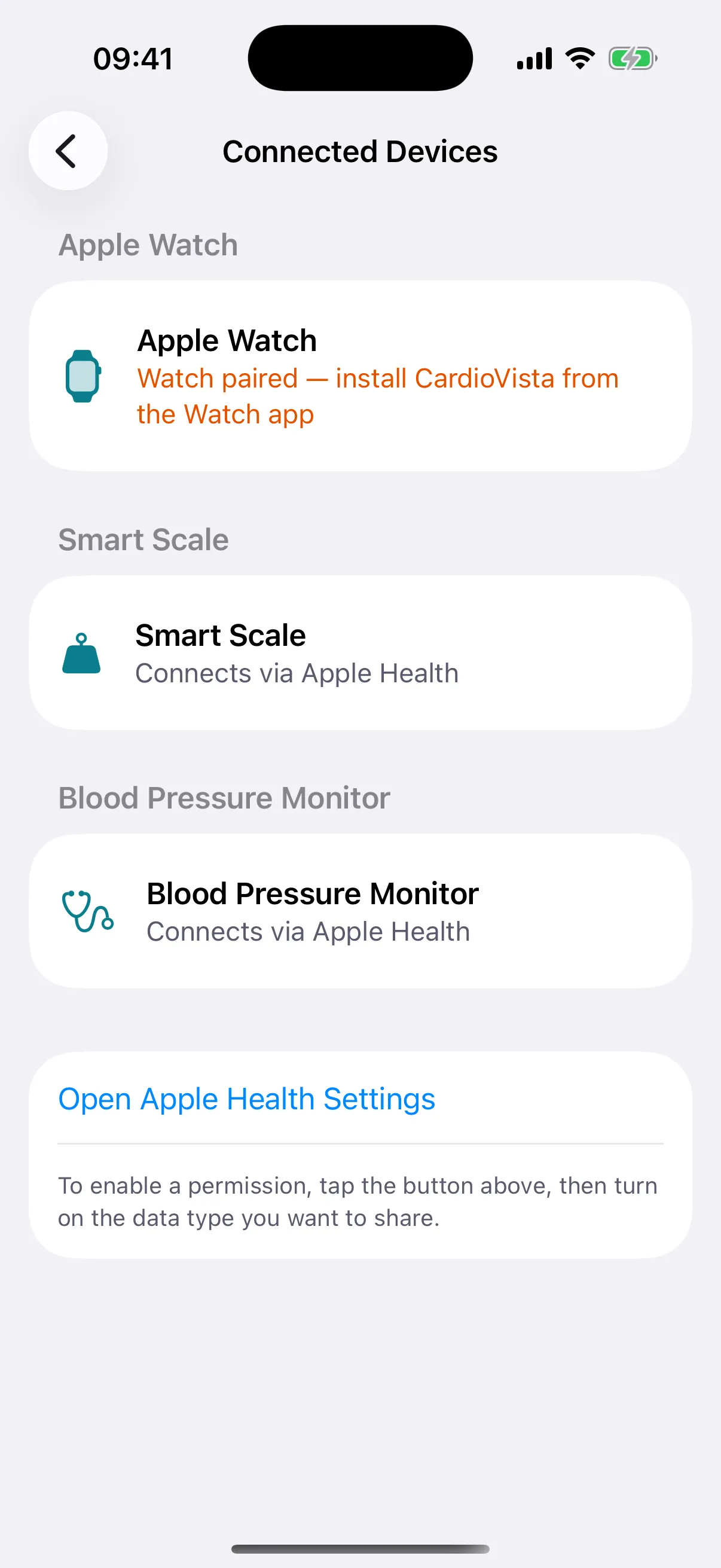 CardioVista education hub with cardiac condition categories